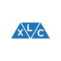 Diseño de logotipo inicial abstracto lxc sobre fondo blanco. Concepto de logotipo de letra de iniciales creativas lxc. vector