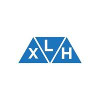 lxh diseño de logotipo inicial abstracto sobre fondo blanco. Lxh concepto de logotipo de letra de iniciales creativas. vector