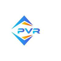 PVR abstract technology logo design on white background. PVR creative initials letter logo concept. vector