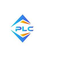 plc diseño de logotipo de tecnología abstracta sobre fondo blanco. concepto de logotipo de letra de iniciales creativas de plc. vector