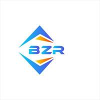 bzr diseño de logotipo de tecnología abstracta sobre fondo blanco. concepto de logotipo de letra de iniciales creativas bzr. vector