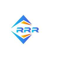 rrr diseño de logotipo de tecnología abstracta sobre fondo blanco. rrr concepto de logotipo de letra de iniciales creativas. vector