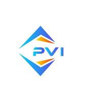 pvi diseño de logotipo de tecnología abstracta sobre fondo blanco. concepto de logotipo de letra de iniciales creativas pvi.v vector