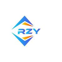 RZY abstract technology logo design on white background. RZY creative initials letter logo concept. vector