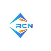 diseño de logotipo de tecnología abstracta rcn sobre fondo blanco. concepto de logotipo de letra de iniciales creativas rcn. vector