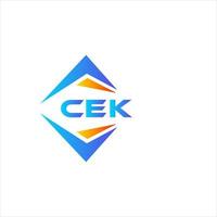 CEK abstract technology logo design on white background. CEK creative initials letter logo concept. vector