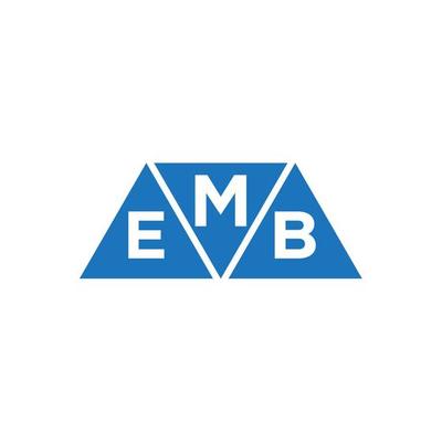 MEB abstract initial logo design on white background. MEB creative initials letter logo concept.