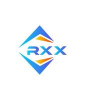 Diseño de logotipo de tecnología abstracta rxx sobre fondo blanco. concepto de logotipo de letra de iniciales creativas rxx. vector