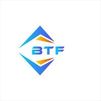 BTF abstract technology logo design on white background. BTF creative initials letter logo concept. vector