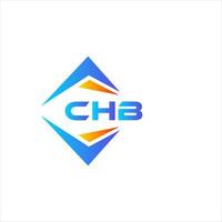 Diseño de logotipo de tecnología abstracta de chb sobre fondo blanco. concepto de logotipo de letra de iniciales creativas de chb. vector