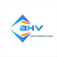 diseño de logotipo de tecnología abstracta bhv sobre fondo blanco. concepto de logotipo de letra de iniciales creativas bhv. vector