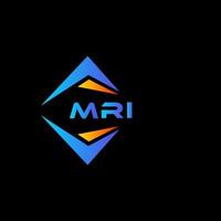 MRI abstract technology logo design on Black background. MRI creative initials letter logo concept. vector