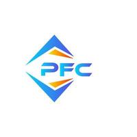 PFC abstract technology logo design on white background. PFC creative initials letter logo concept. vector