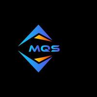 MQS abstract technology logo design on Black background. MQS creative initials letter logo concept. vector