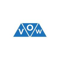 ovw diseño de logotipo inicial abstracto sobre fondo blanco. concepto de logotipo de letra de iniciales creativas de ovw. vector