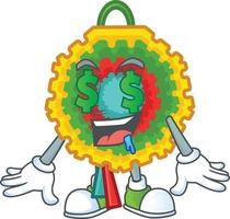 Pinata cartoon mascot style vector