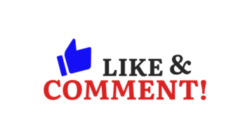Social media like and comment free png