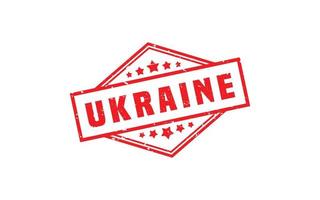 UKRAINE rubber stamp with grunge style on white background vector