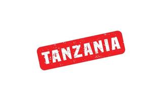 sello de goma de tanzania con estilo grunge sobre fondo blanco vector