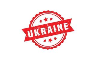 UKRAINE rubber stamp with grunge style on white background vector