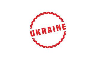 UKRAINE rubber stamp with grunge style on white background vector