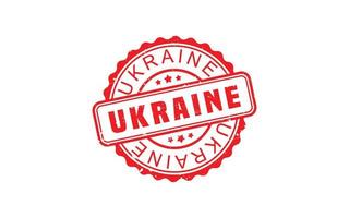 UKRAINE rubber stamp with grunge style on white background vector