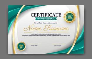 Professional Certificate Template vector