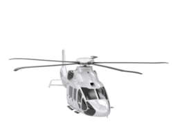 helicóptero isolado em fundo transparente. renderização 3D - ilustração png