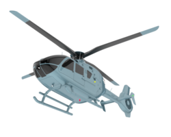 Hubschrauber isoliert auf transparentem Hintergrund. 3D-Rendering - Abbildung png