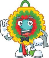 estilo de mascota de dibujos animados de piñata vector