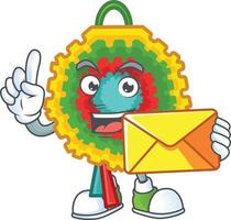 Pinata cartoon mascot style vector