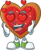 dibujos animados de galletas de amor vector