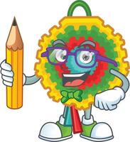 estilo de mascota de dibujos animados de piñata vector