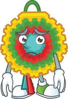 estilo de mascota de dibujos animados de piñata vector