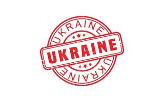 UKRAINE rubber stamp with grunge style on white background vector