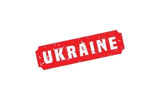 UKRAINE rubber stamp with grunge style on white background vector