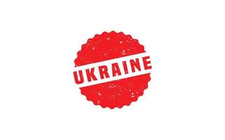 UKRAINE rubber stamp with grunge style on white background vector