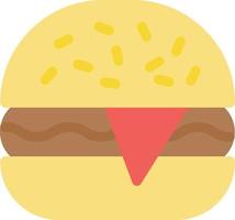 ilustración de vector de hamburguesa en un fondo. símbolos de calidad premium. iconos vectoriales para concepto y diseño gráfico.