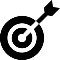 Target focus icon symbol vector image, illustration of the success goal icon concept. EPS 10