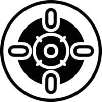 Target focus icon symbol vector image, illustration of the success goal icon concept. EPS 10