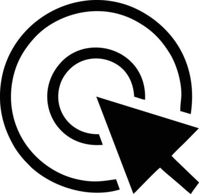 Target focus icon symbol vector image, illustration of the success goal icon concept. EPS 10