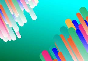 Abstract rainbow colorful dash background with spac vector