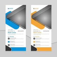 Creative modern corporate rack card or dl flyer Template design vector