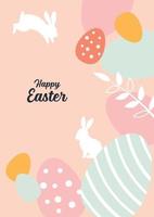 feliz pascua banner tarjeta de felicitación vector