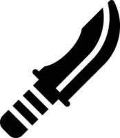 ilustración de vector de cuchillo en un fondo. símbolos de calidad premium. iconos vectoriales para concepto y diseño gráfico.