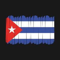Cuba Flag Brush Strokes vector