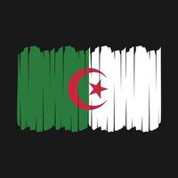 Algeria Flag Brush Strokes vector