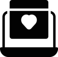 ilustración de vector de amor de página web en un fondo. símbolos de calidad premium. iconos vectoriales para concepto y diseño gráfico.