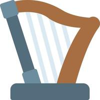 harp vector illustration on a background.Premium quality symbols.vector icons for concept and graphic design.