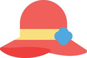 ilustración de vector de sombrero en un fondo. símbolos de calidad premium. iconos vectoriales para concepto y diseño gráfico.